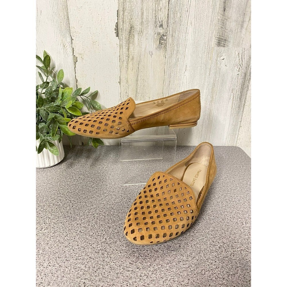 Franco Sarto Frontier Perforated Leather Flats listing-status-banner size 7.5